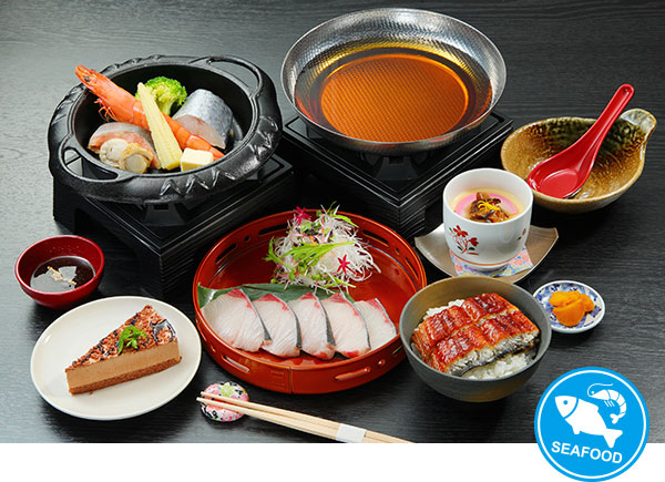 奈良食材にこだわった御膳プラン ブリしゃぶと海鮮鉄板焼御